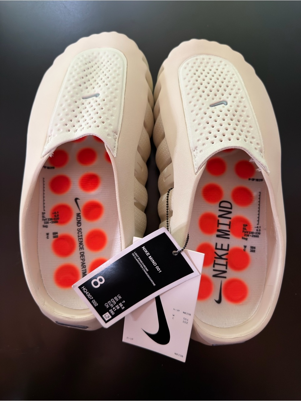 NIKE Minds 001 Orange and Bone